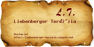 Liebenberger Terézia névjegykártya